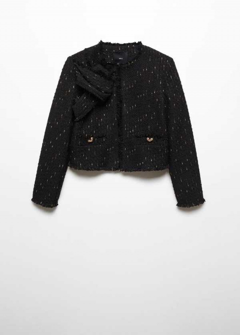 Mango Houndstooth Vlna-blend Blazer | MNG-26355