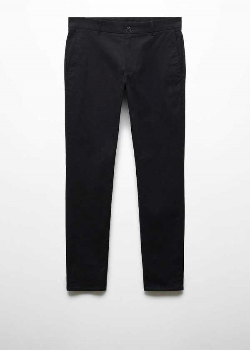 Mango Hubená Bavlněné Chino Pants | MNG-22336