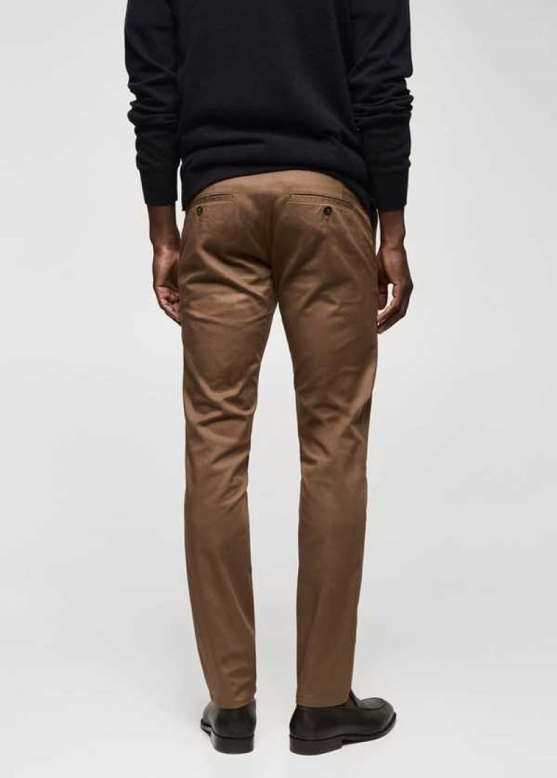 Mango Hubená Bavlněné Chino Pants | MNG-22337