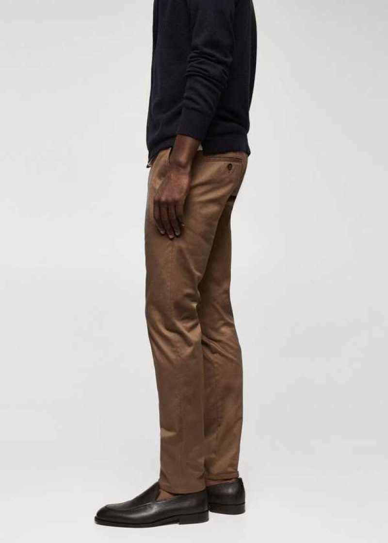 Mango Hubená Bavlněné Chino Pants | MNG-22337