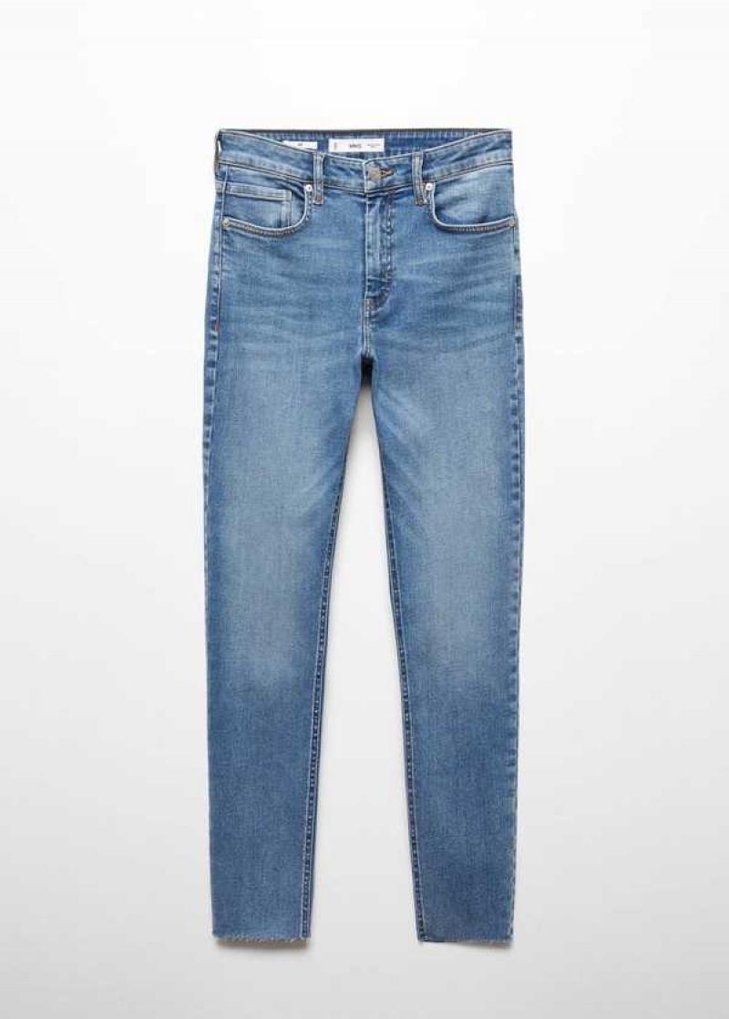 Mango Hubená Cropped Jeans | MNG-23980