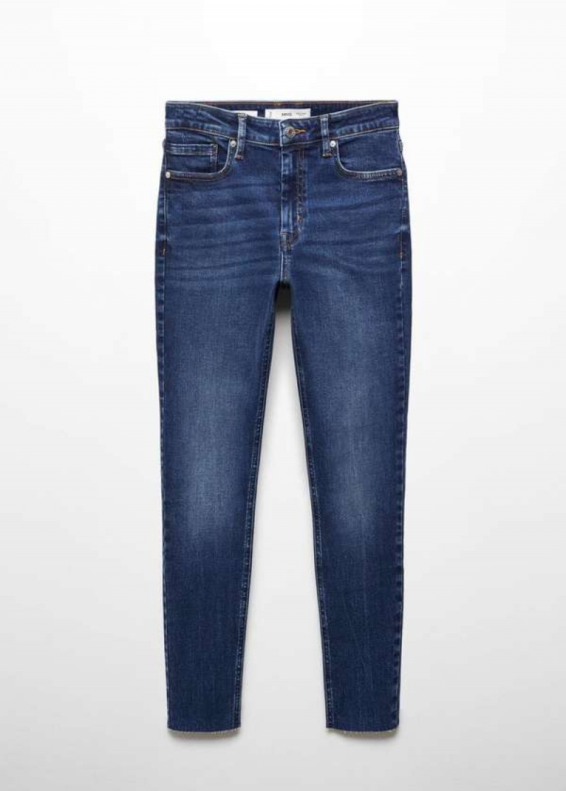 Mango Hubená Cropped Jeans | MNG-23981