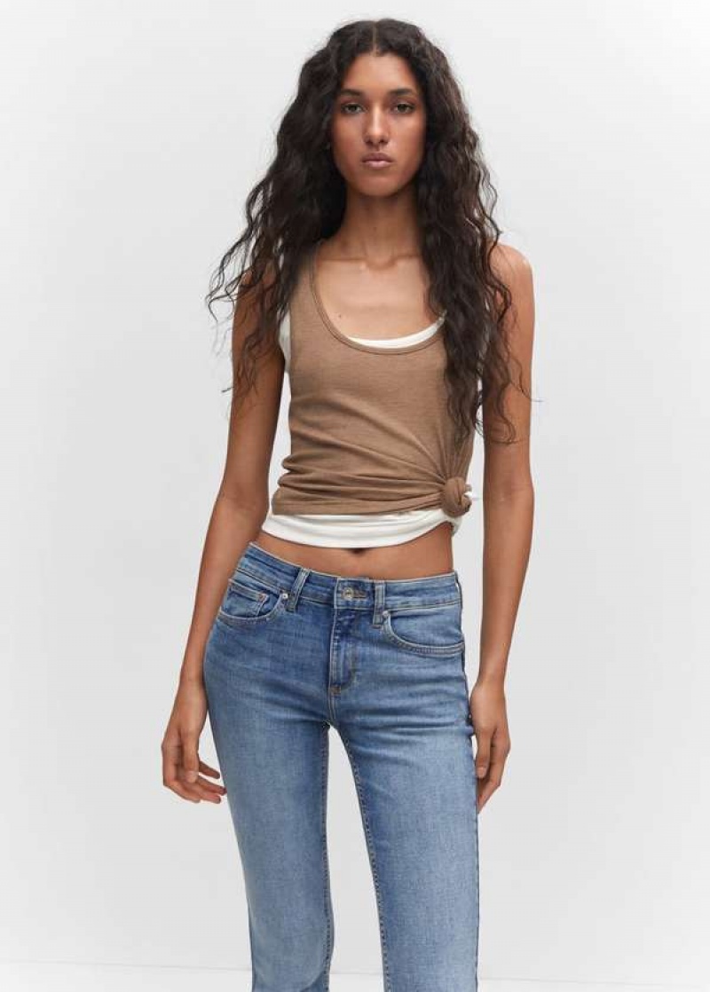 Mango Hubená Push-up Jeans | MNG-23912