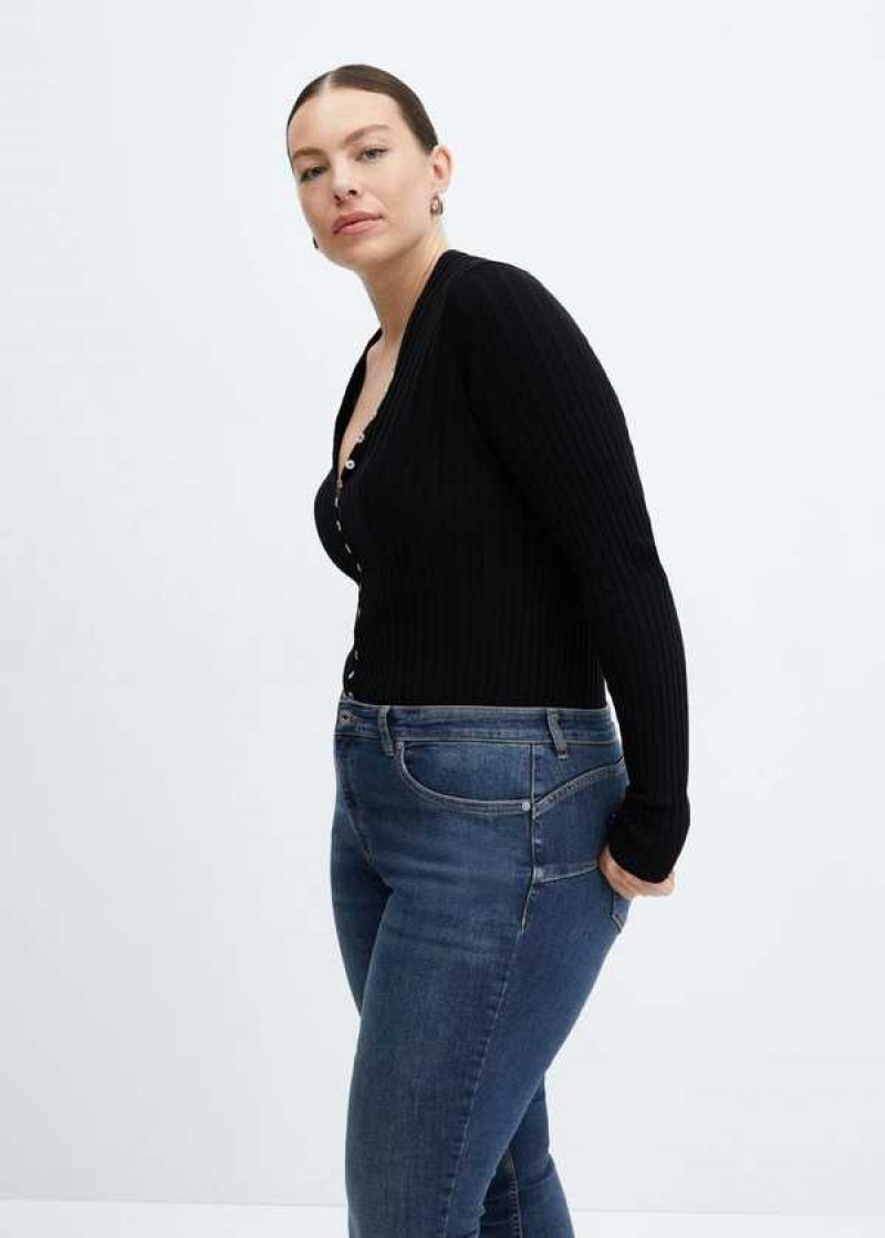 Mango Hubená Push-up Jeans | MNG-23985