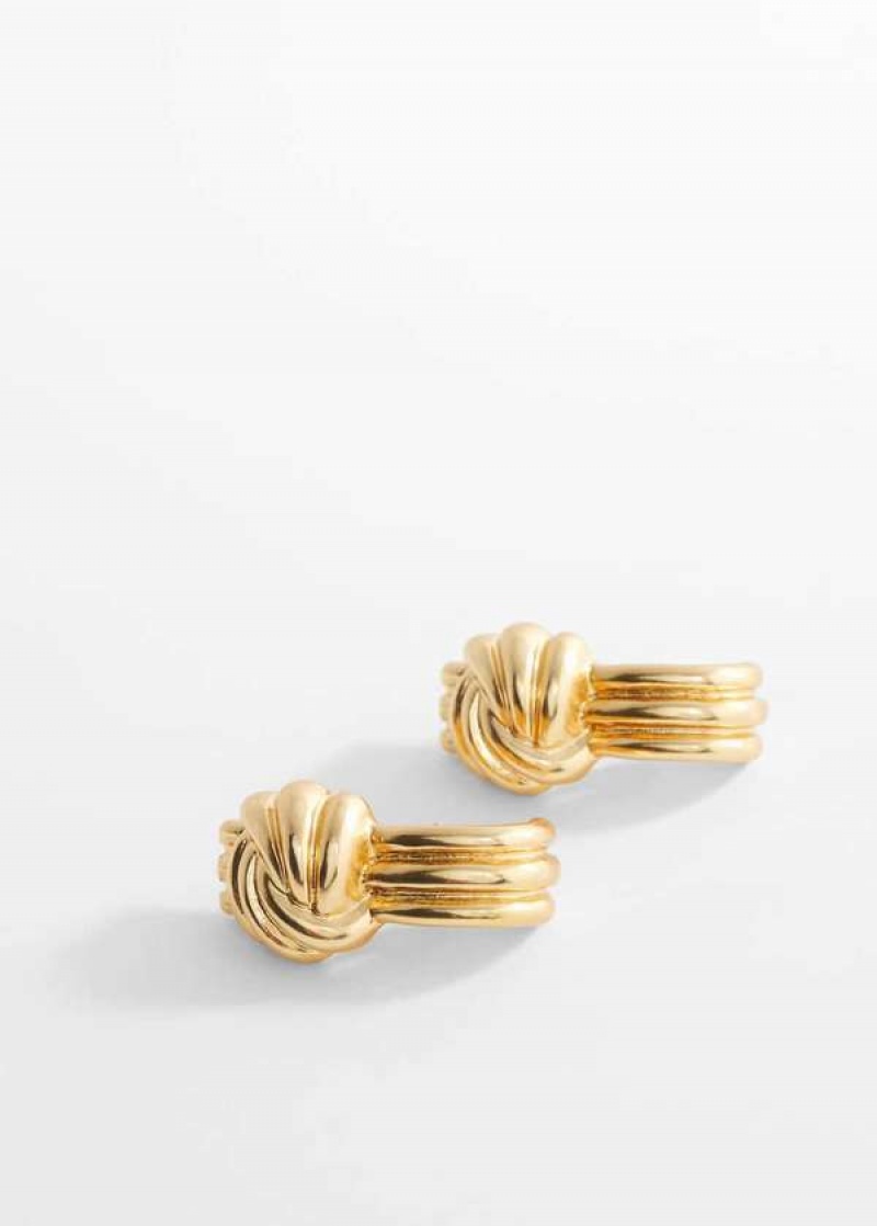 Mango Intertwined Design Earrings | MNG-22891