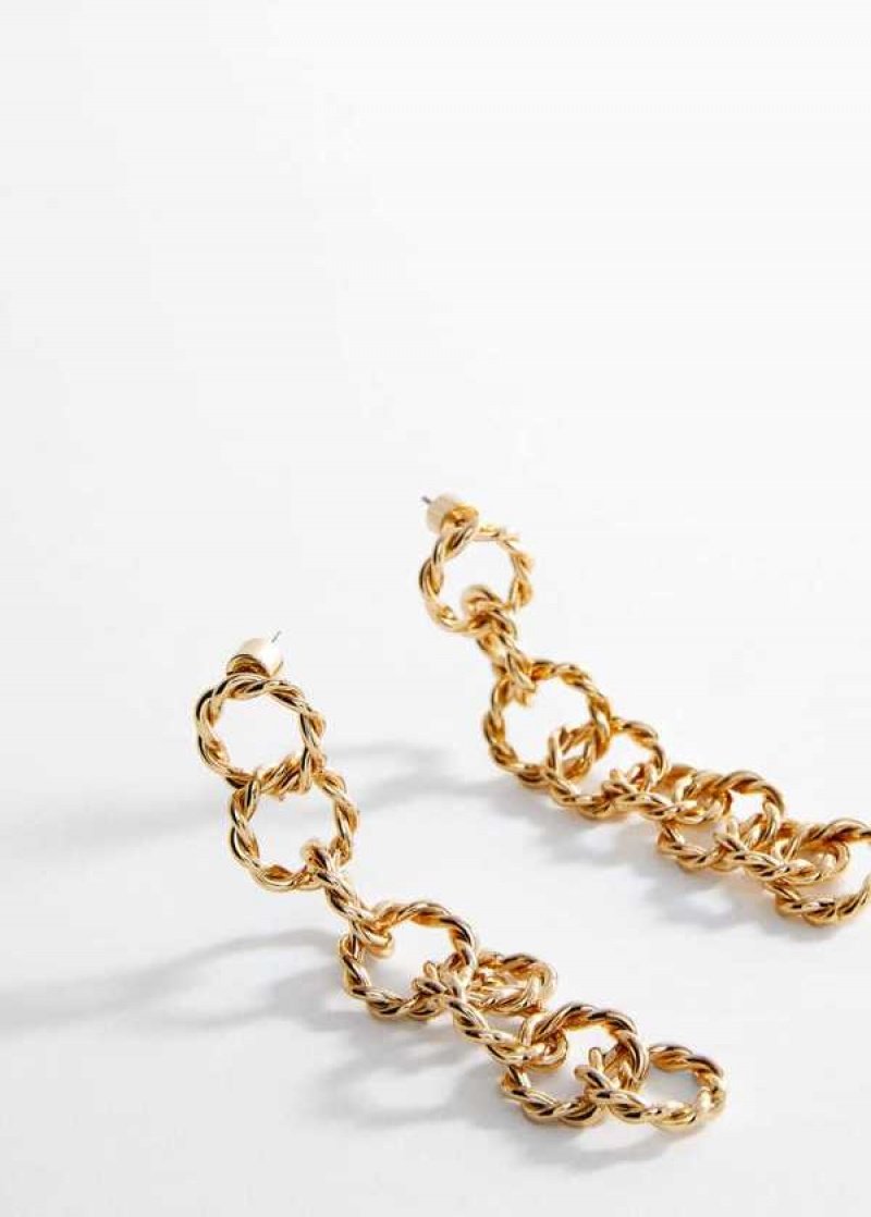 Mango Intertwined Hoop Earrings | MNG-22795