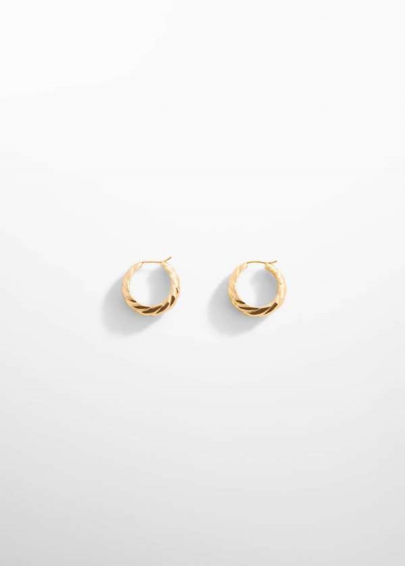 Mango Intertwined Hoop Earrings | MNG-22898