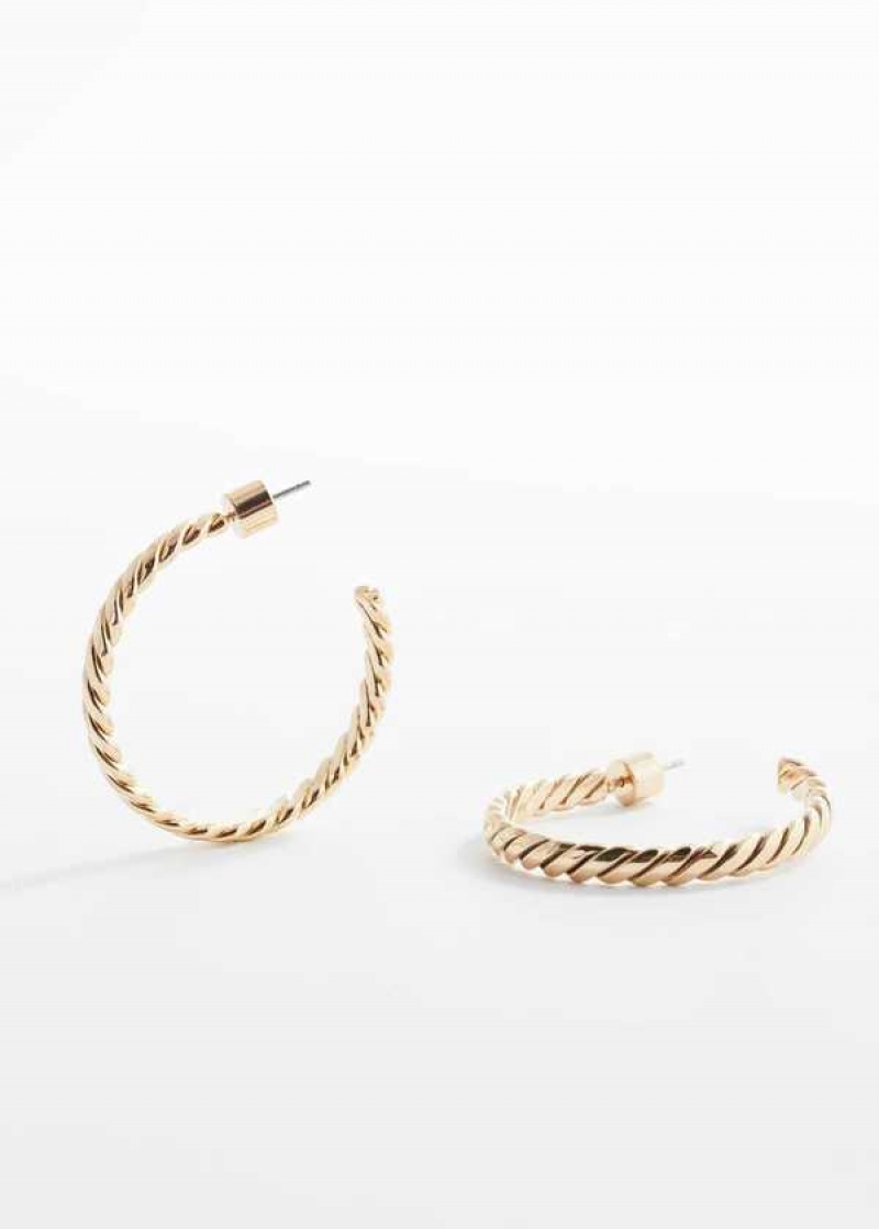 Mango Intertwined Hoop Earrings | MNG-22894