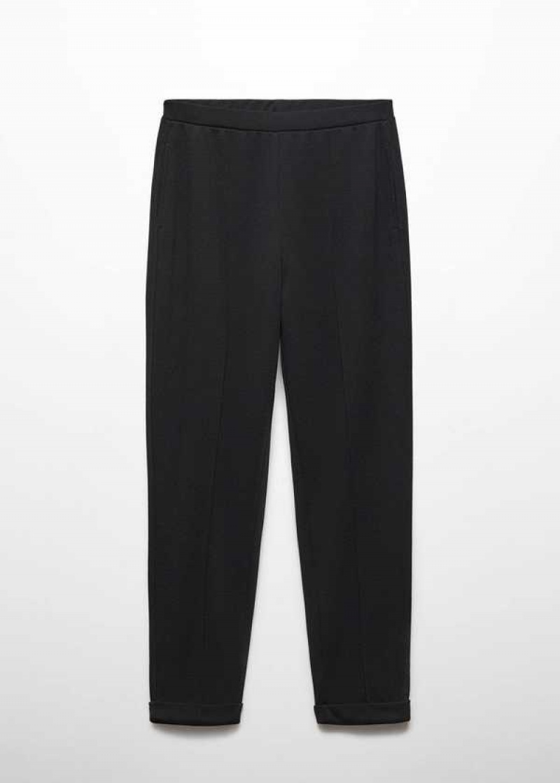 Mango Jogger Pants With Seam Detail | MNG-24584