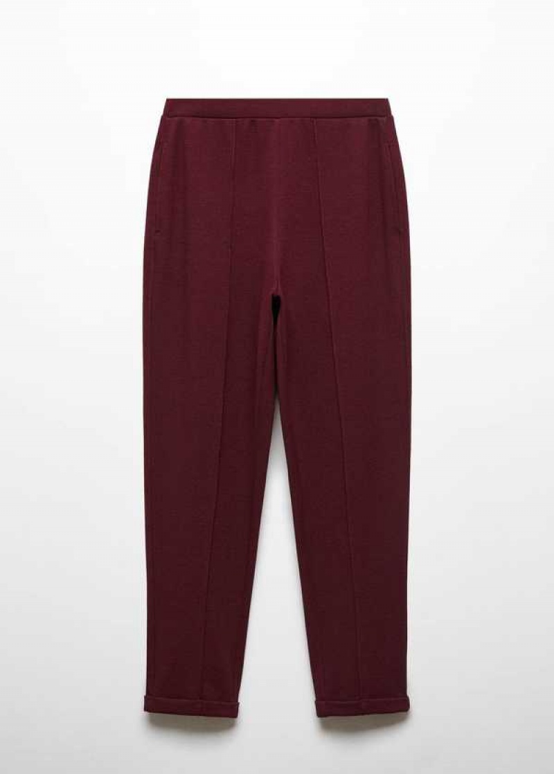 Mango Jogger Pants With Seam Detail | MNG-24552