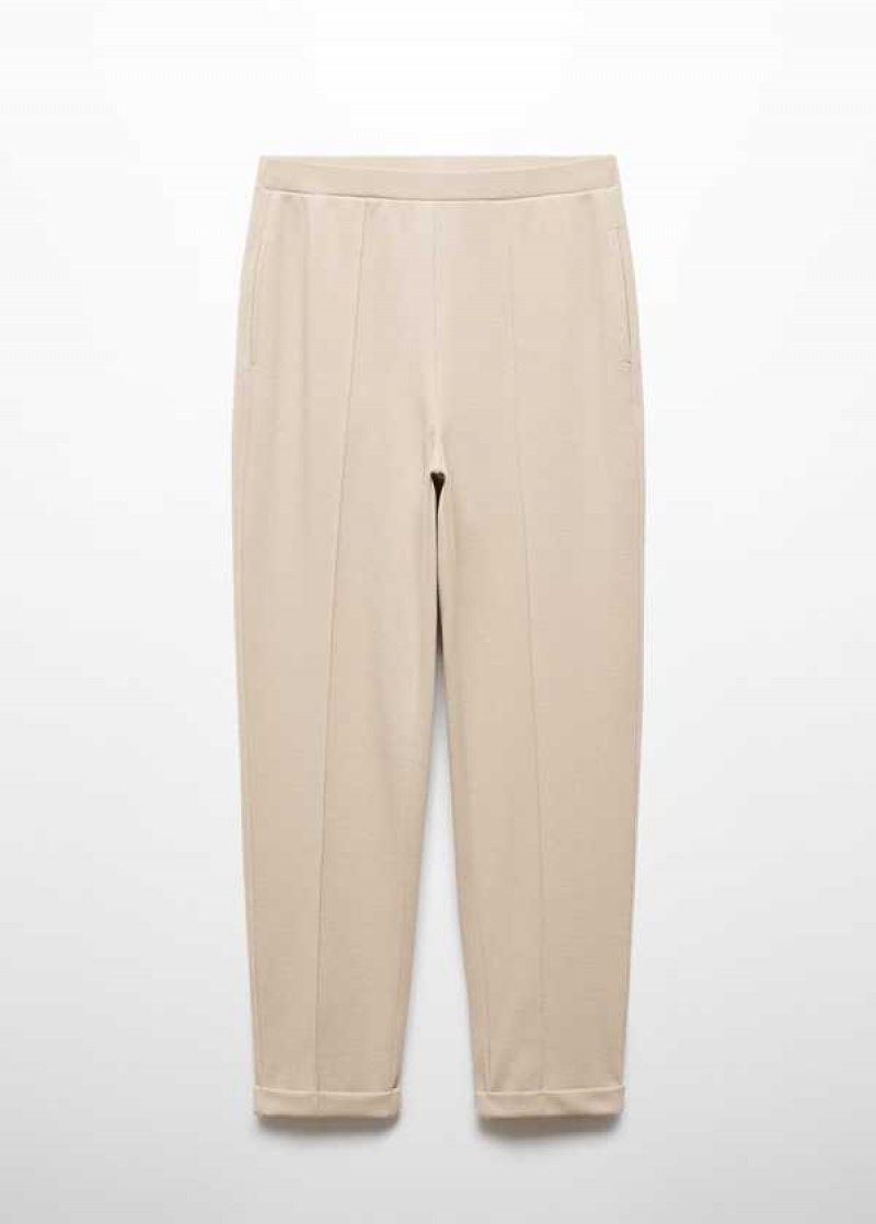 Mango Jogger Pants With Seam Detail | MNG-24521