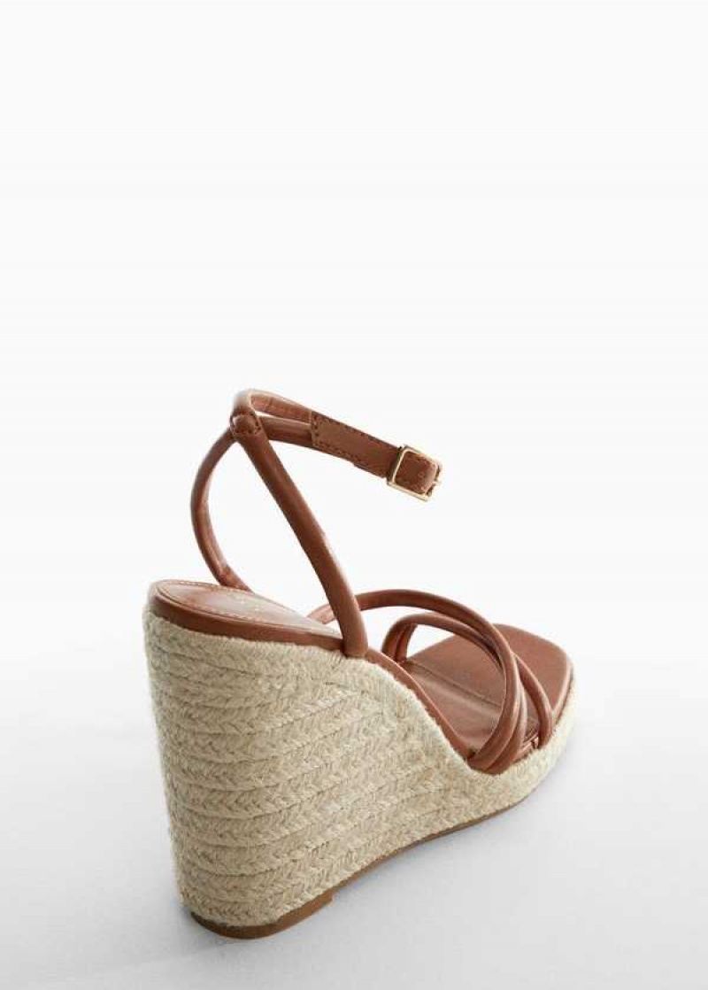 Mango Klínku Strips Sandals | MNG-23547