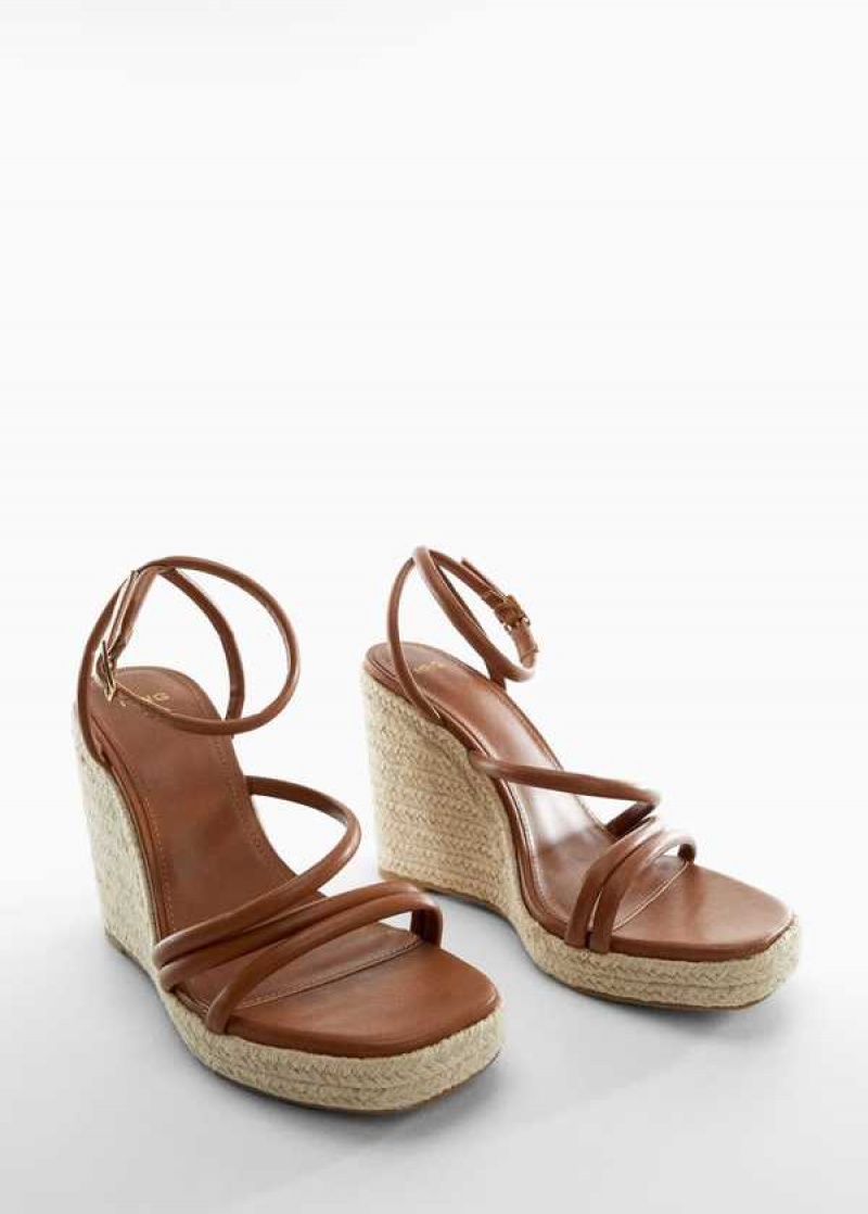 Mango Klínku Strips Sandals | MNG-23547