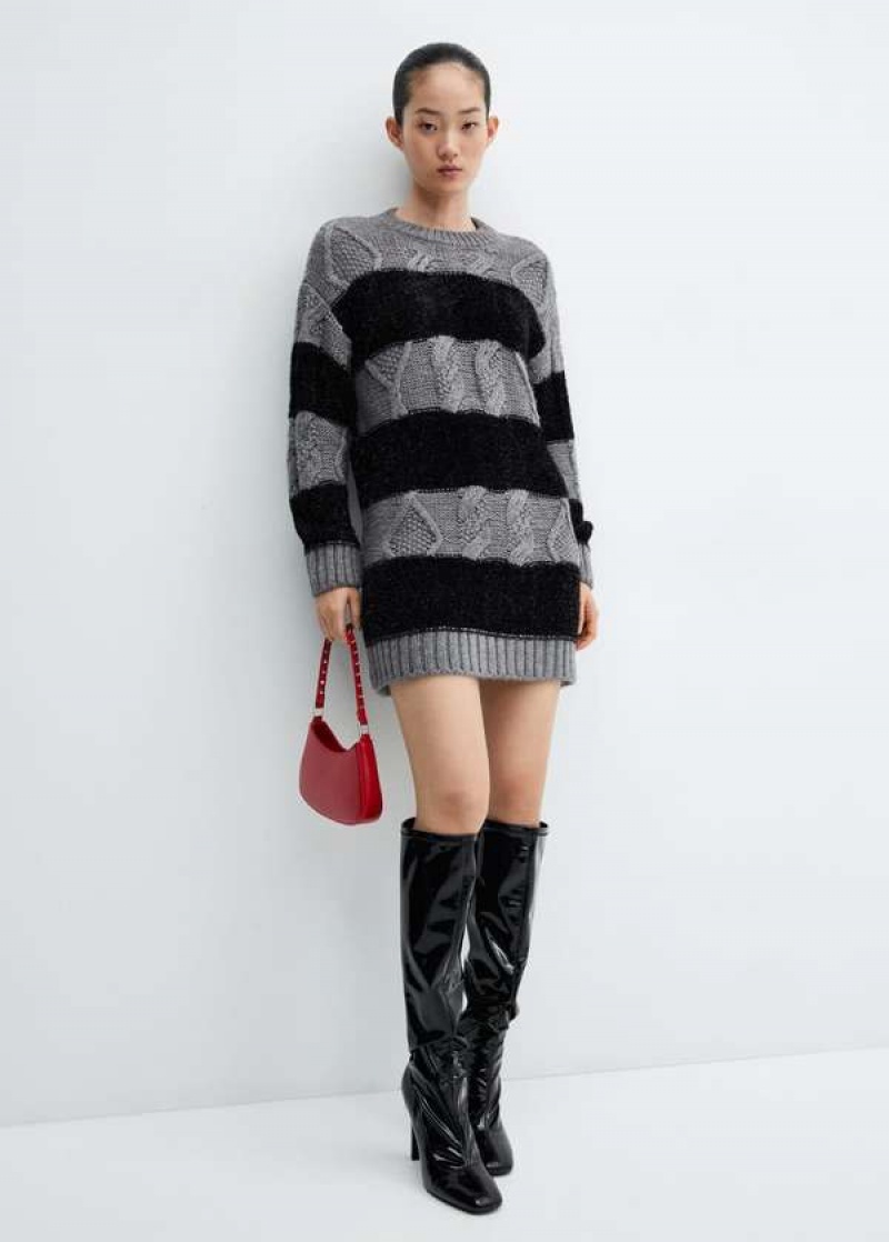 Mango Knit Long Šaty | MNG-26305