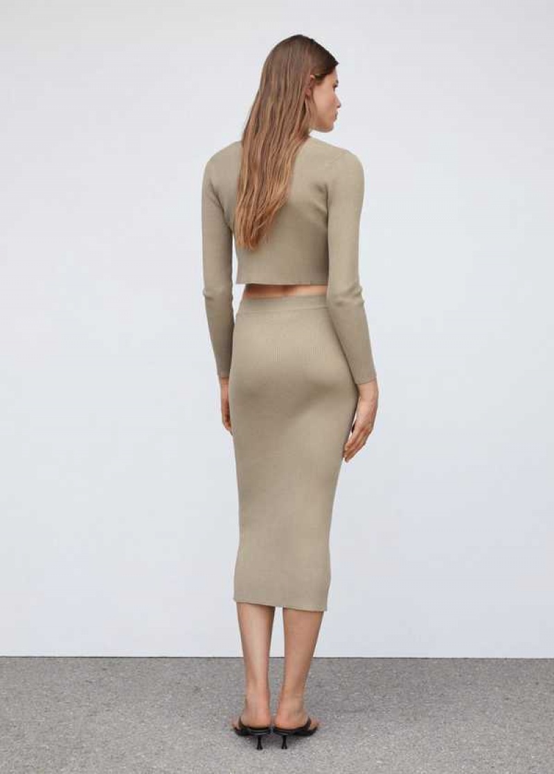 Mango Knit Pencil Skirt | MNG-24174