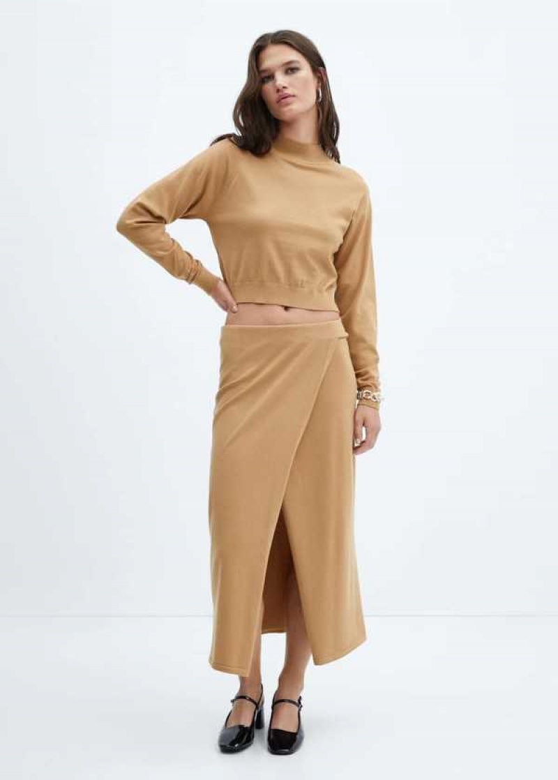 Mango Knit Wrap Skirt | MNG-24184