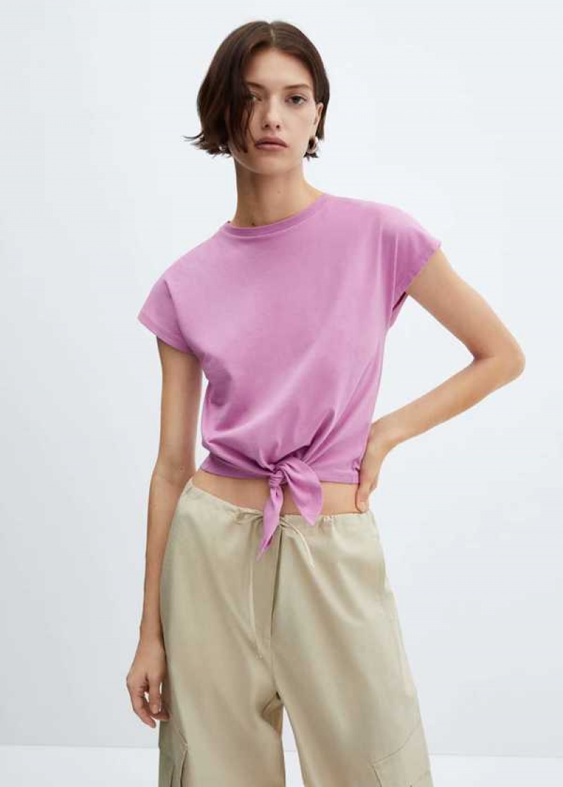 Mango Knot Bavlněné T-shirt | MNG-25149