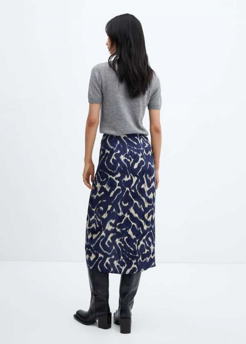 Mango Knot Printed Skirt | MNG-24108