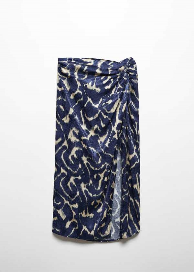 Mango Knot Printed Skirt | MNG-24108