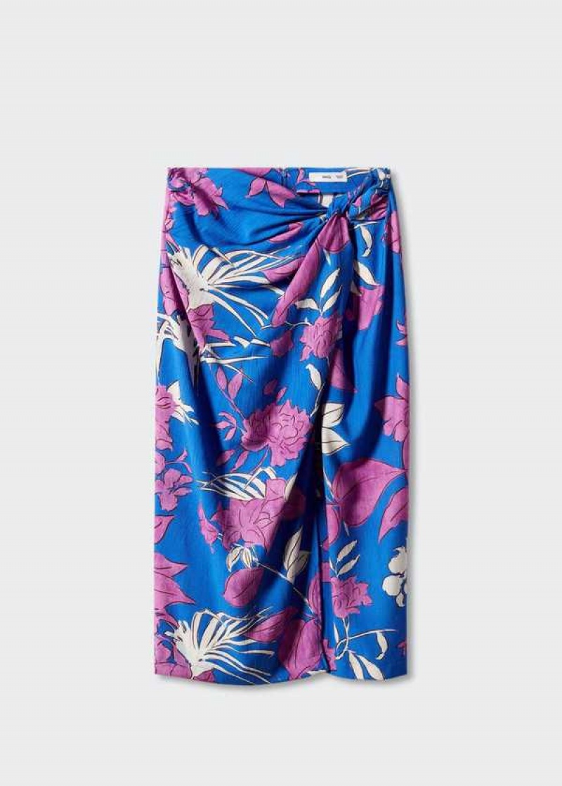 Mango Knot Printed Skirt | MNG-24166