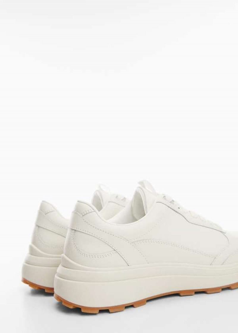 Mango Krajkové-up Læder Sneakers | MNG-23645