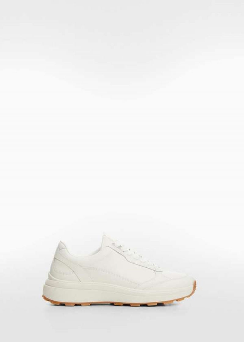 Mango Krajkové-up Læder Sneakers | MNG-23645