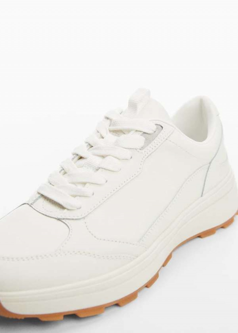 Mango Krajkové-up Læder Sneakers | MNG-23645