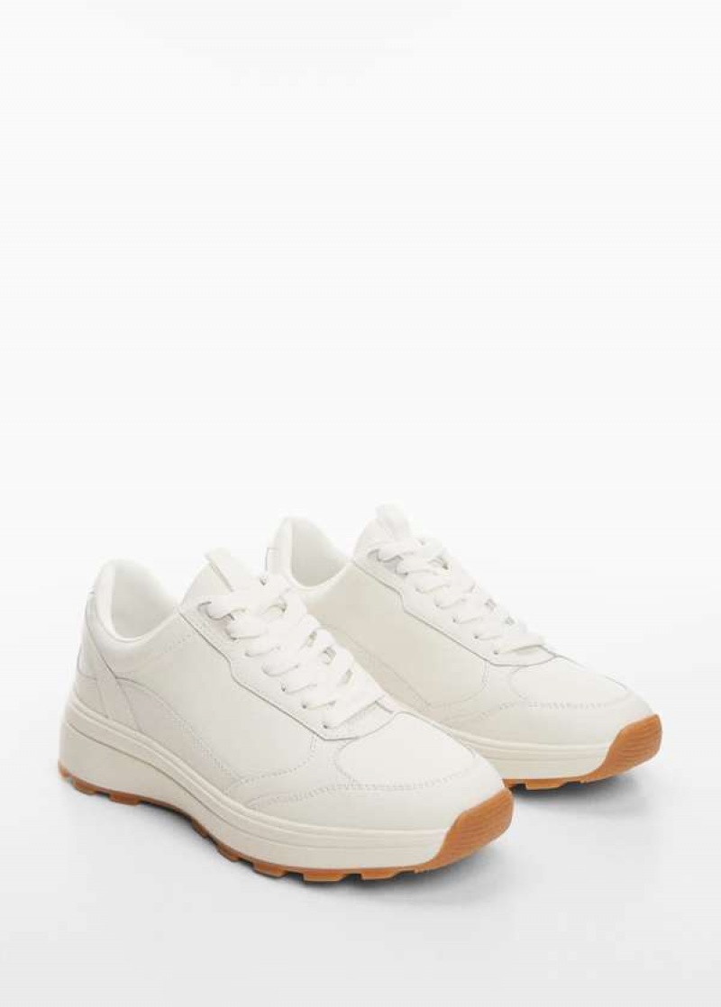 Mango Krajkové-up Læder Sneakers | MNG-23645