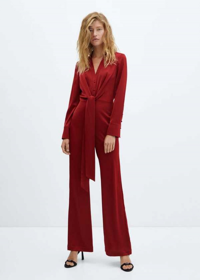 Mango Krátké Jumpsuit With Buttons | MNG-25724