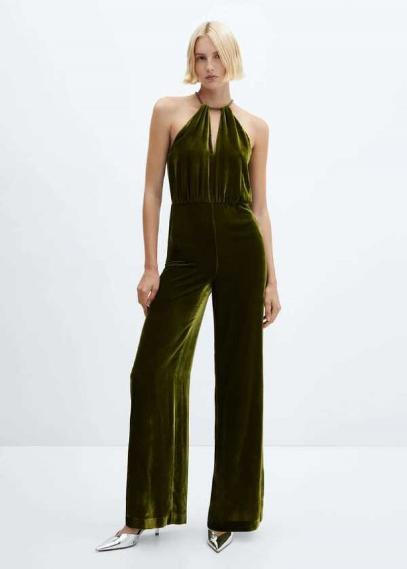 Mango Krátké Tweed Jumpsuit With Pockets | MNG-25680