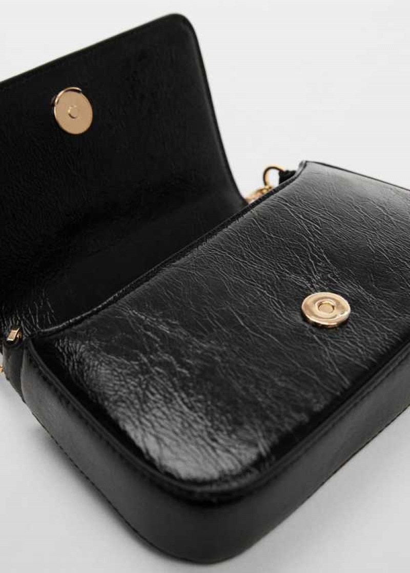 Mango Lakovaná Læder Effect Chain Bag | MNG-23335