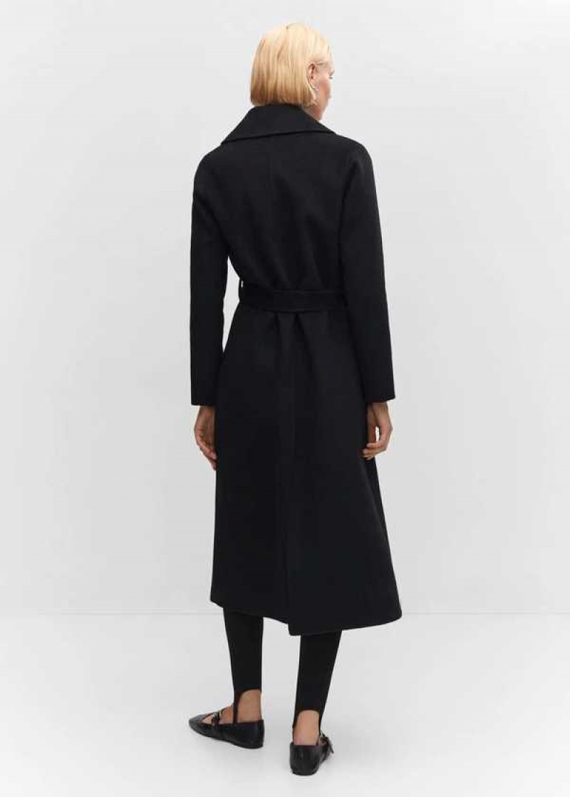 Mango Lapelled Rovný-cut Coat | MNG-26436