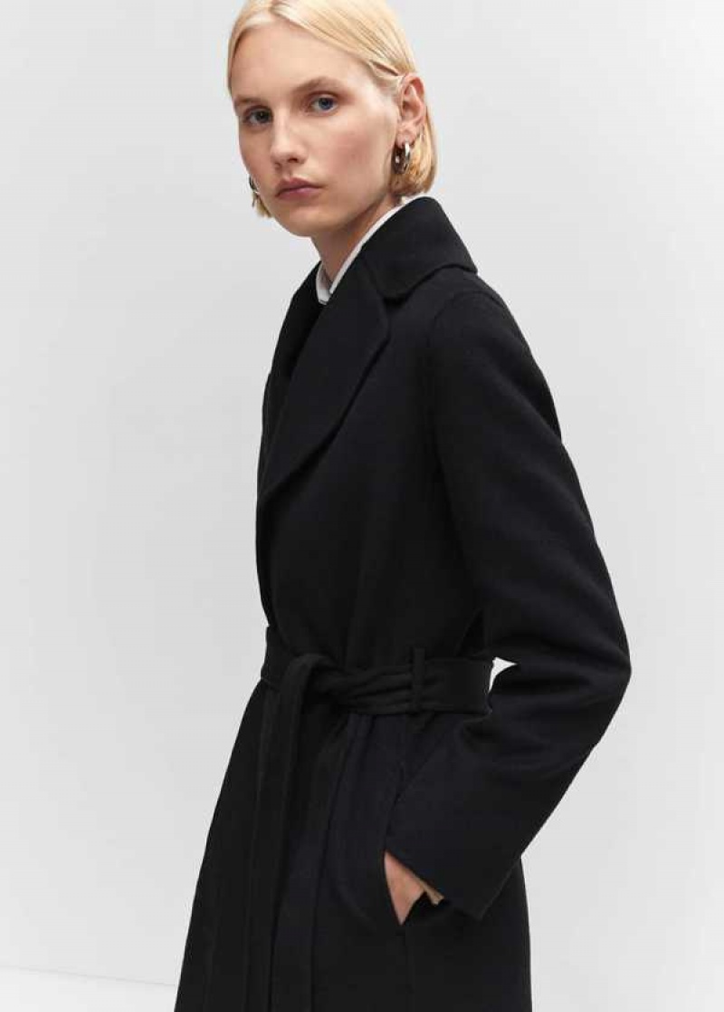 Mango Lapelled Rovný-cut Coat | MNG-26436