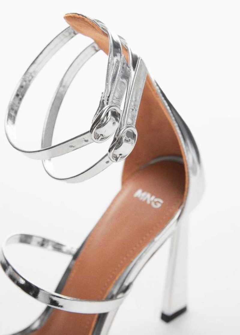 Mango Læder Ankle-cuff Sandals | MNG-23486