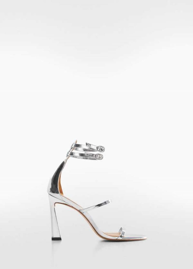 Mango Læder Ankle-cuff Sandals | MNG-23486