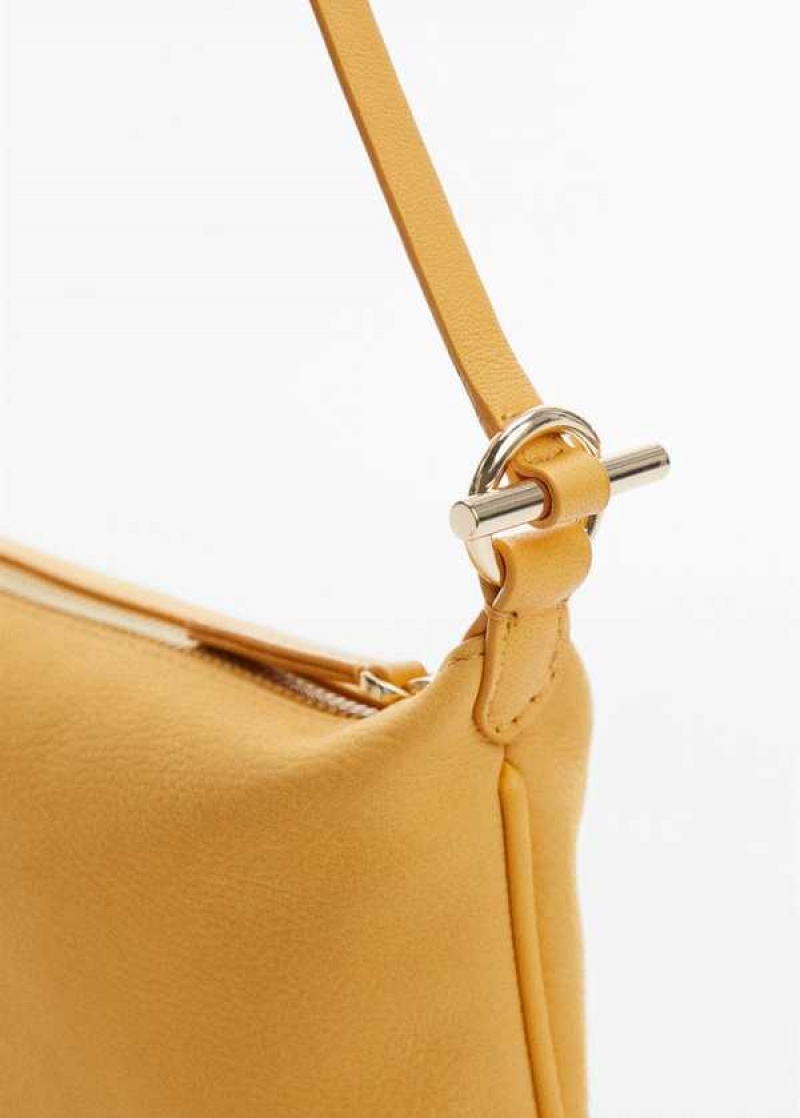 Mango Læder Bag With Metallic Detail | MNG-23250