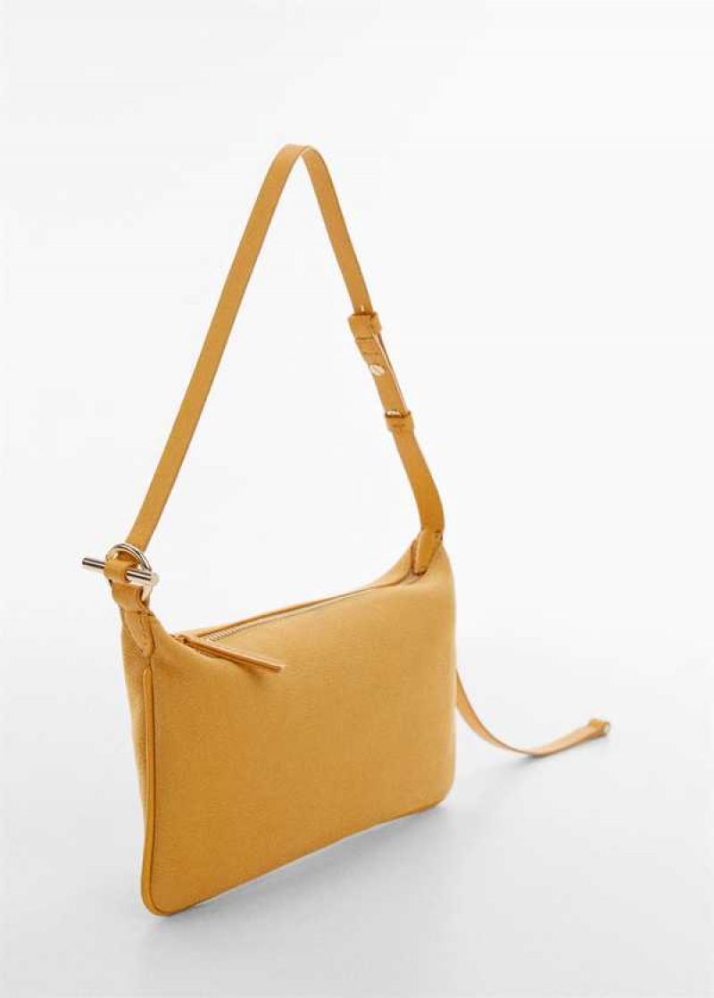 Mango Læder Bag With Metallic Detail | MNG-23250