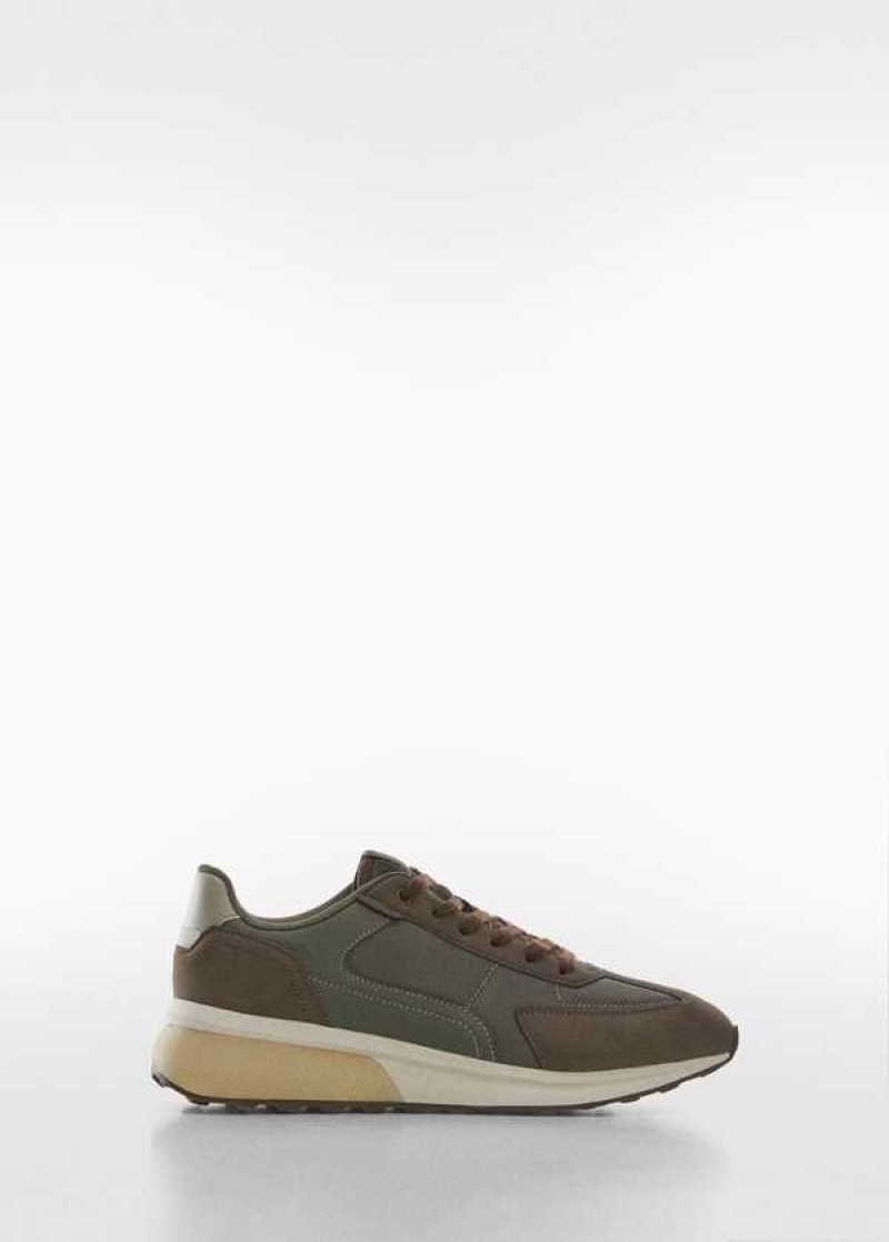 Mango Læder Mixed Sneakers | MNG-21259