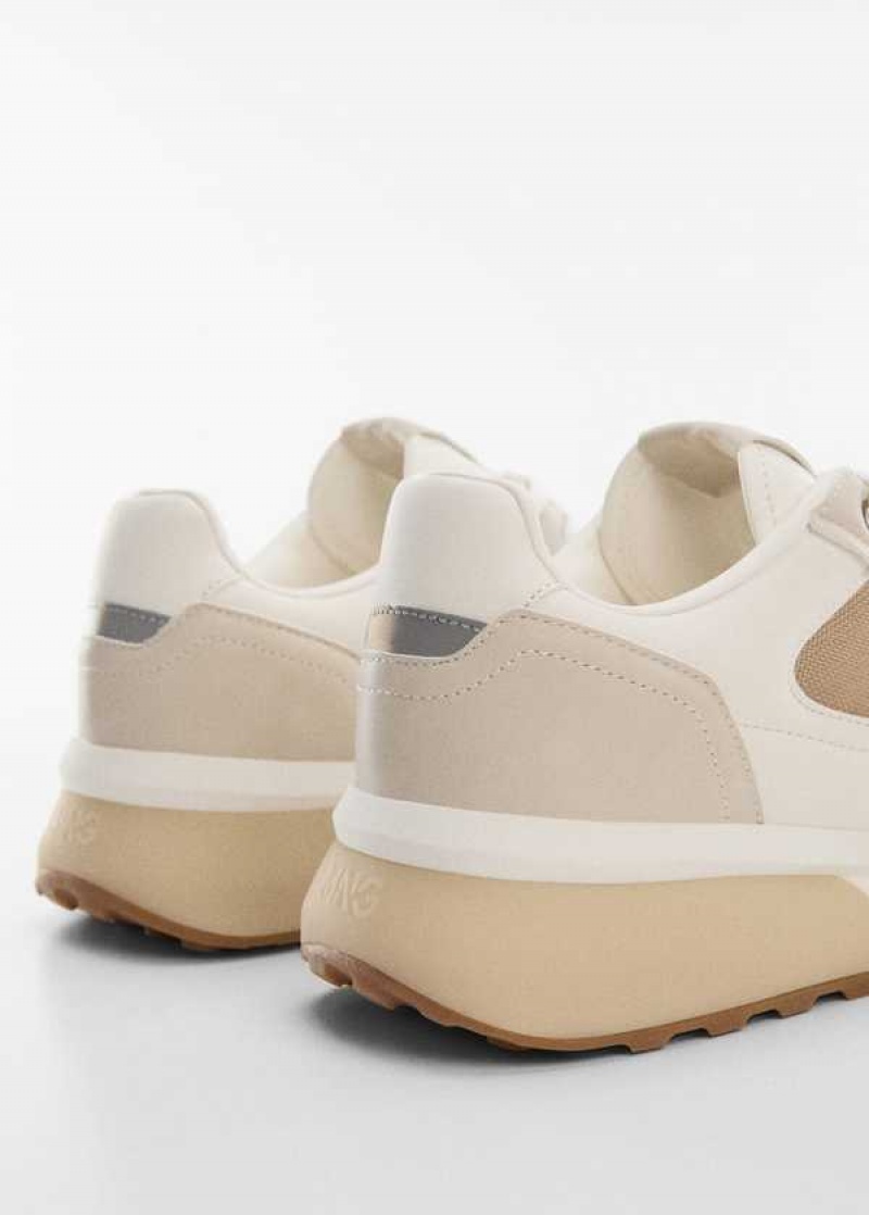 Mango Læder Mixed Sneakers | MNG-21260