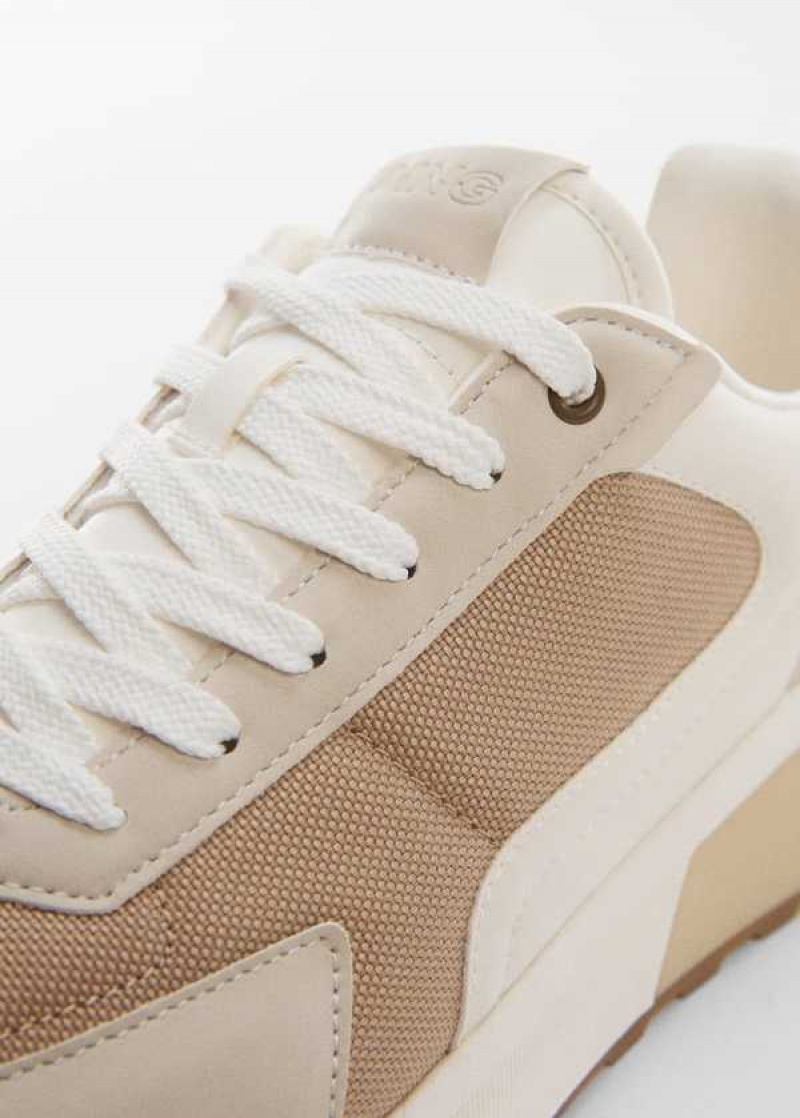 Mango Læder Mixed Sneakers | MNG-21260