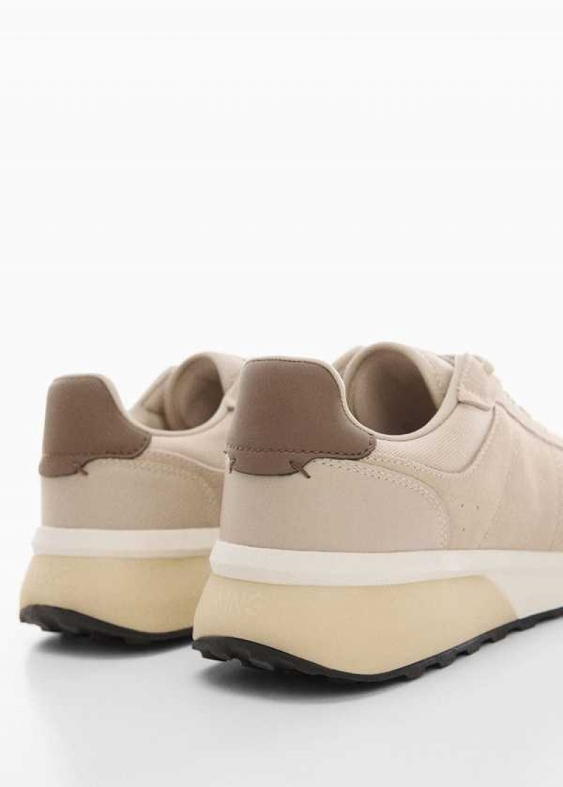 Mango Læder Mixed Sneakers | MNG-21338