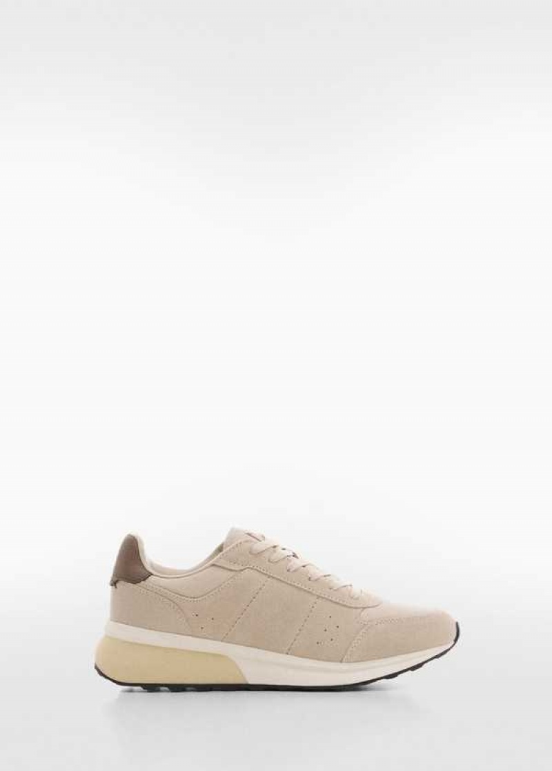 Mango Læder Mixed Sneakers | MNG-21338