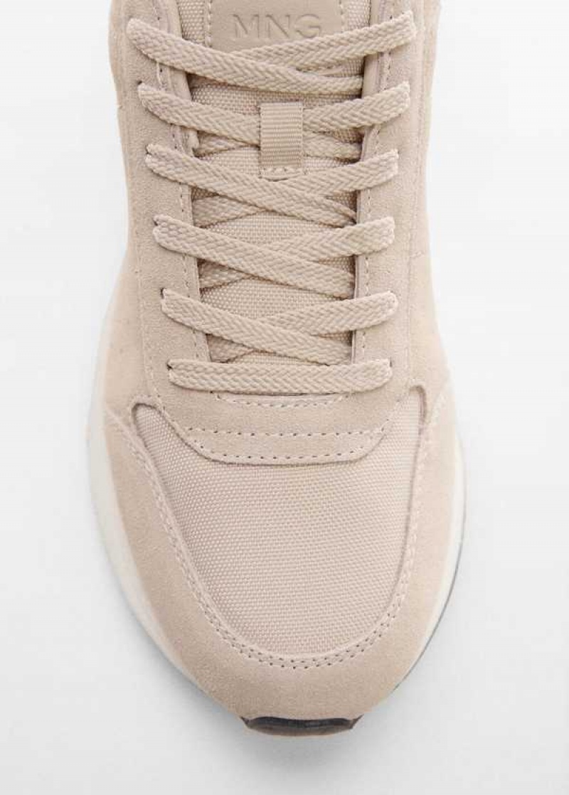 Mango Læder Mixed Sneakers | MNG-21338