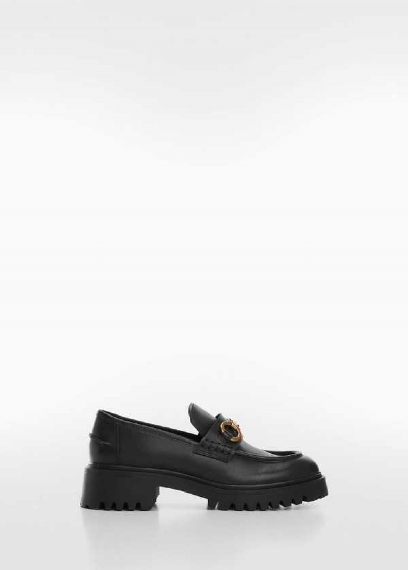 Mango Læder Moccasin With Track Sole | MNG-23567