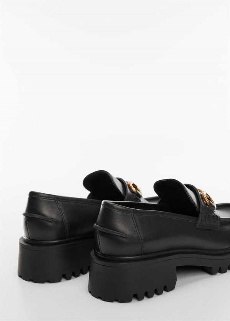 Mango Læder Moccasin With Track Sole | MNG-23567