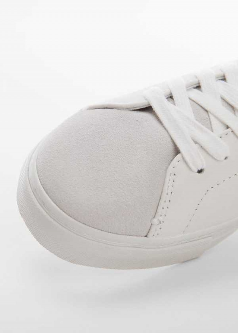 Mango Læder Panel Sneakers | MNG-23505