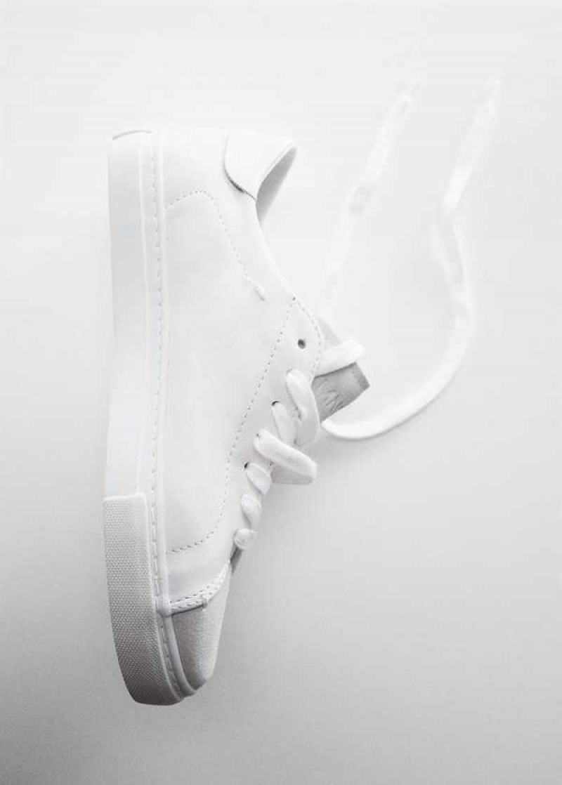 Mango Læder Panel Sneakers | MNG-23505