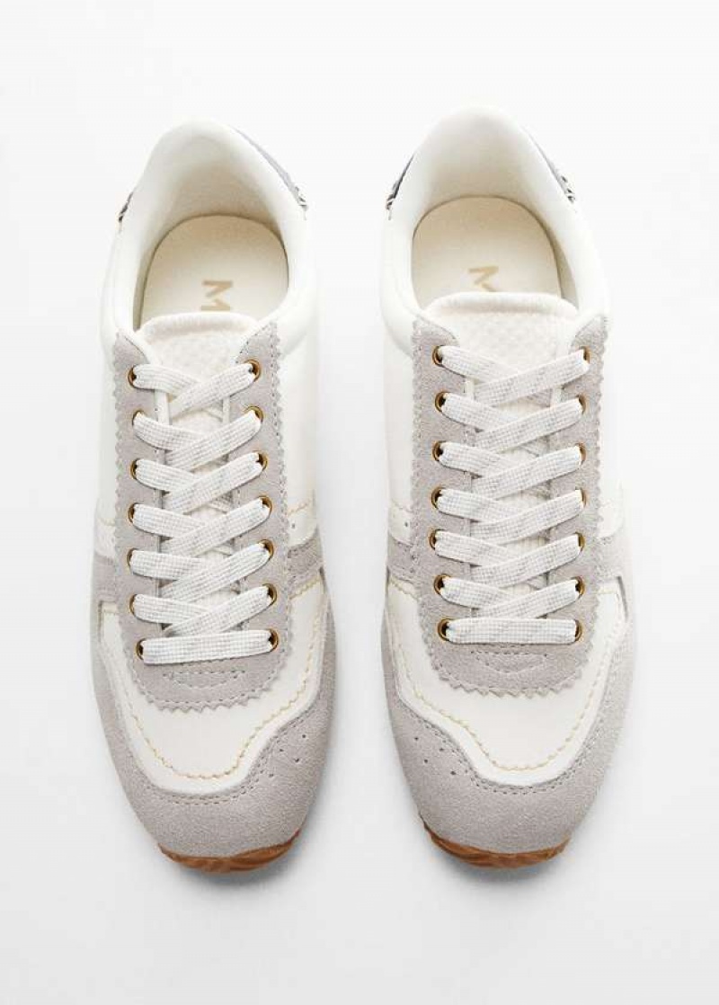 Mango Læder Panel Sneakers | MNG-23519