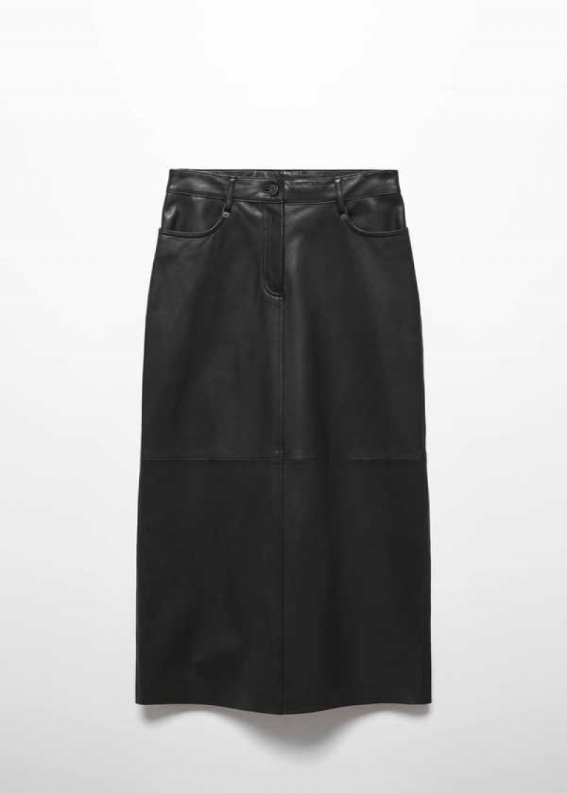 Mango Læder Pencil Skirt | MNG-24110