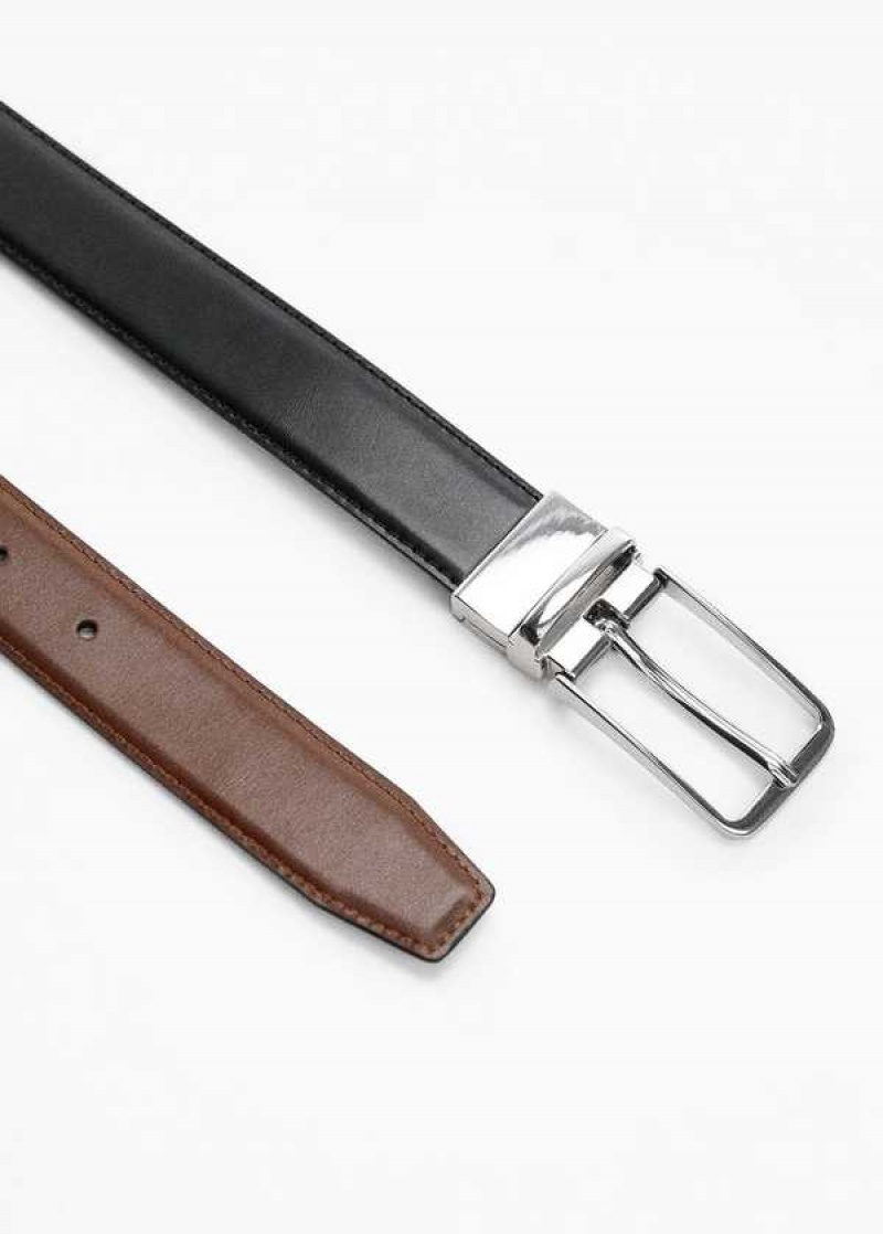 Mango Læder Reversible Belt | MNG-21171